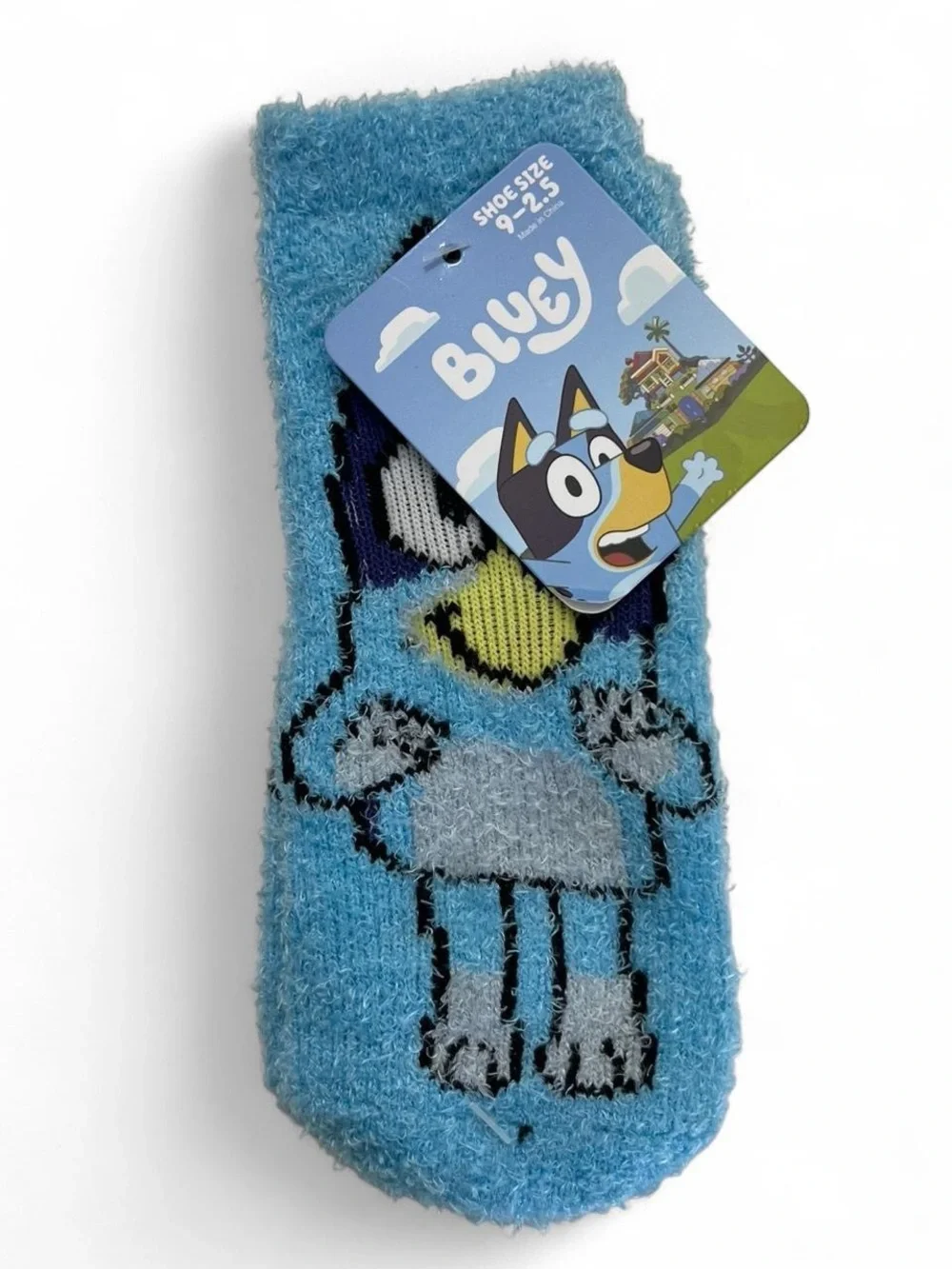 One Size Fits Most 9C - 2.5Y Toddler Cozy Fuzzy Bluey Socks Brand New with Tags